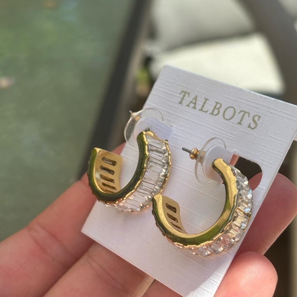Talbots Gold and Silver Two-Tone Earrings